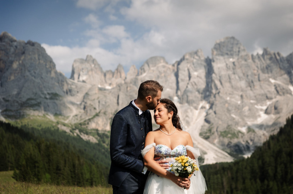 Matrimonio nelle dolomiti